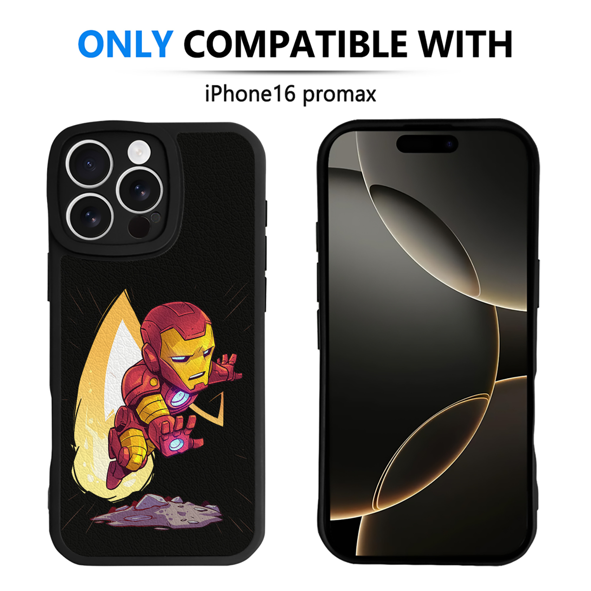（画像用） アベンジャーズ The Avengers 【iPhone 16シリーズ対応】シリコンスマホケース（レザー調） 材質：シリコン